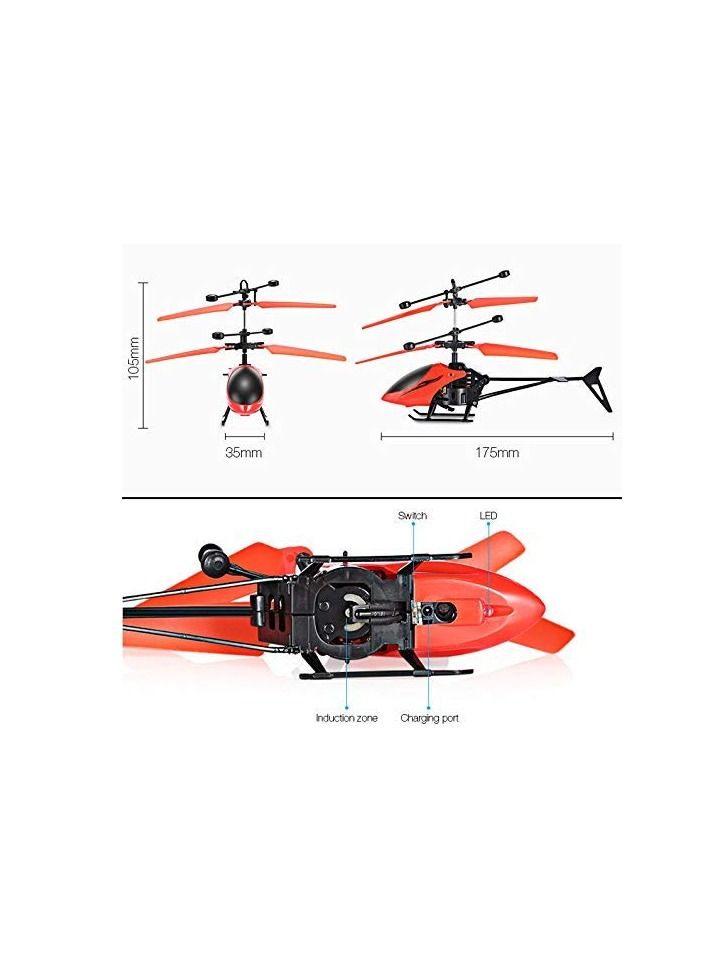Toy Box Flying Mini Infrared hand Induction Helicopter Aircraft Toy - Image 5