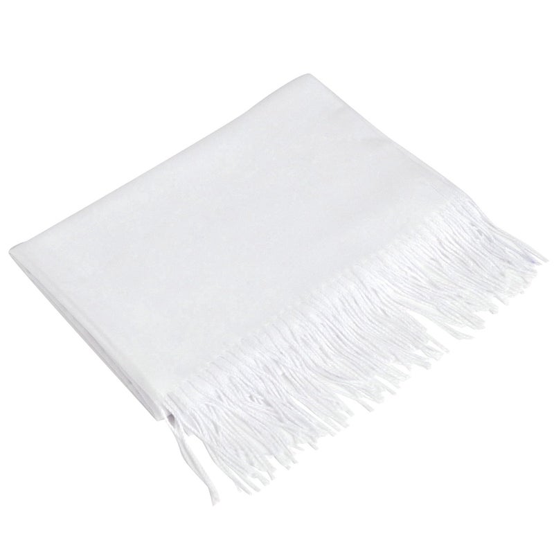 QBSM Womens Large Soft Wedding Evening Pashmina Shawls Wrap Scarfs - Image 3