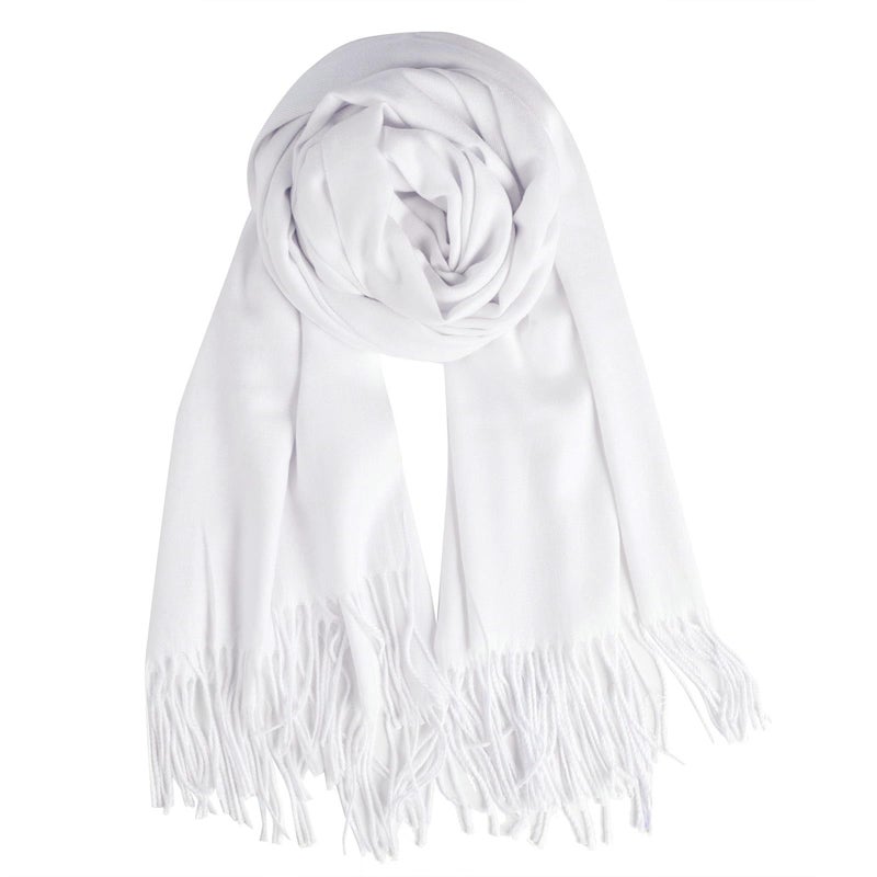 QBSM Womens Large Soft Wedding Evening Pashmina Shawls Wrap Scarfs - Image 2