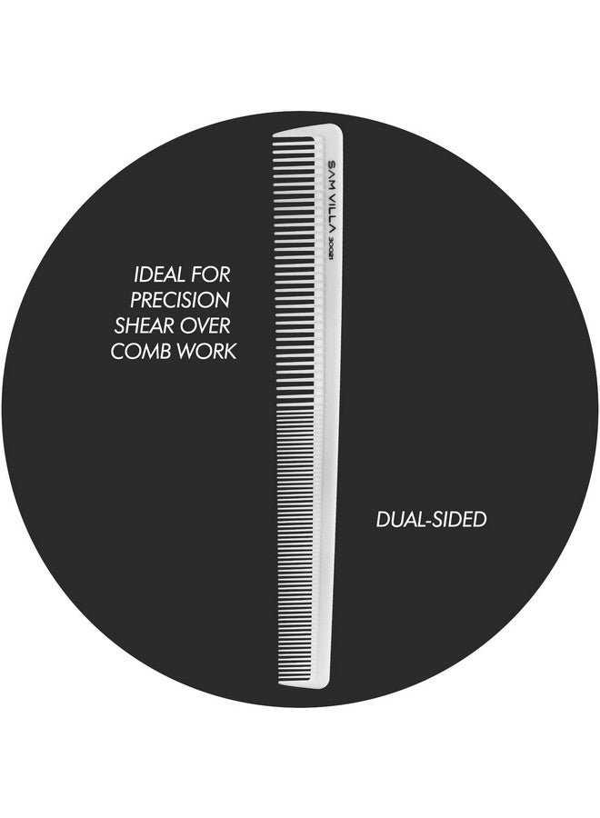 Sam Villa Artist Series Professional Detailing & Hair Parting Comb, Ivory - Image 3