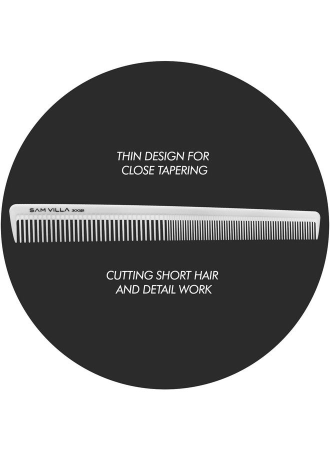 Sam Villa Artist Series Professional Detailing & Hair Parting Comb, Ivory - Image 4