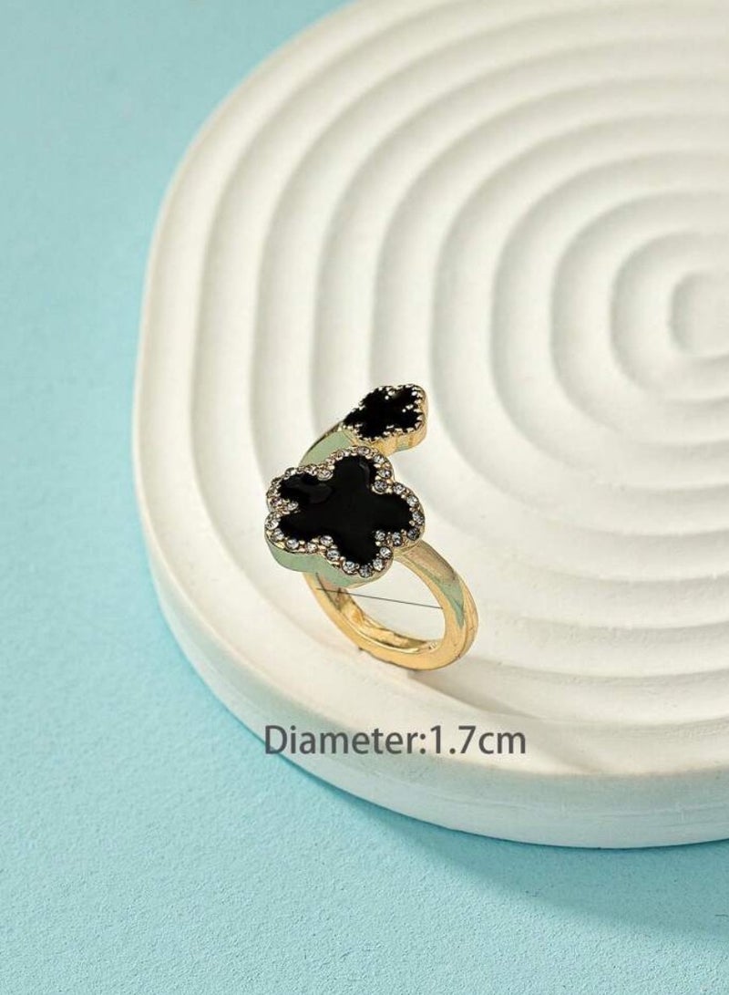 إيكوال خاتم نسائي أنيق من الاستانلس ستيل بمقاس موحد - Image 2