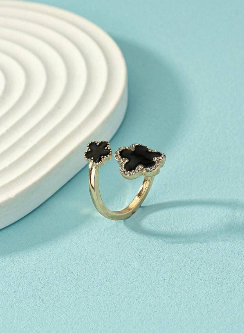 إيكوال خاتم نسائي أنيق من الاستانلس ستيل بمقاس موحد - Image 3