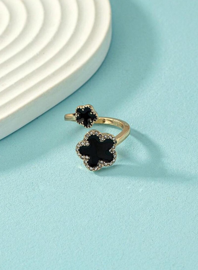 إيكوال خاتم نسائي أنيق من الاستانلس ستيل بمقاس موحد - Image 4