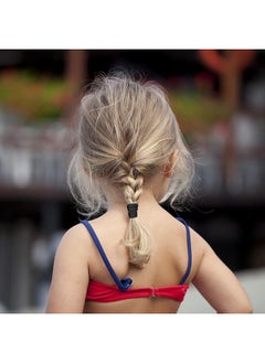 BAOLI 200PCS Black Baby Hair Bands – Mini Seamless Toddler Hair Ties – Soft Toddler Hair Ponytail Holders for Kids Girls, 1 Inch in Diameter, Black, by NineTong  - Image 4
