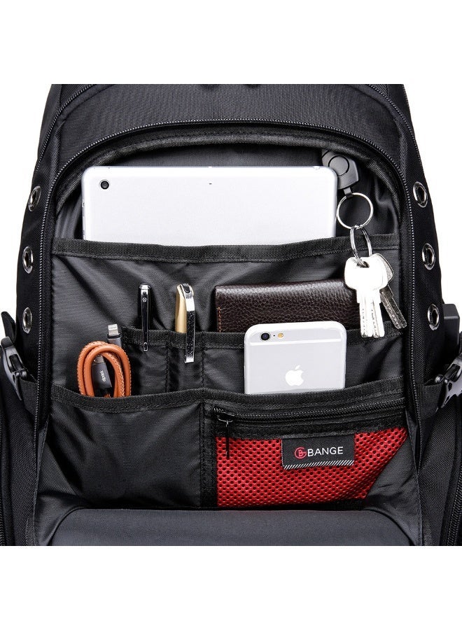 Bange 1905 17 Inch Water Resistant Travel Student & Laptop Backpack - Image 4