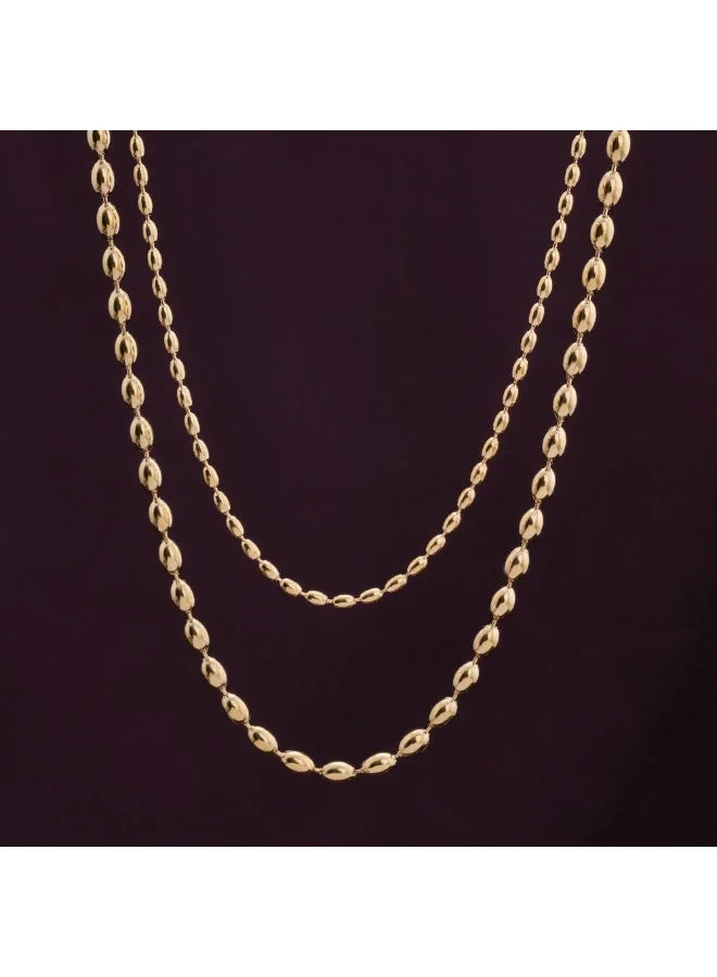 بالموناس PALMONAS 18k Gold Tone Plated Beaded Bliss Necklace
 for Women