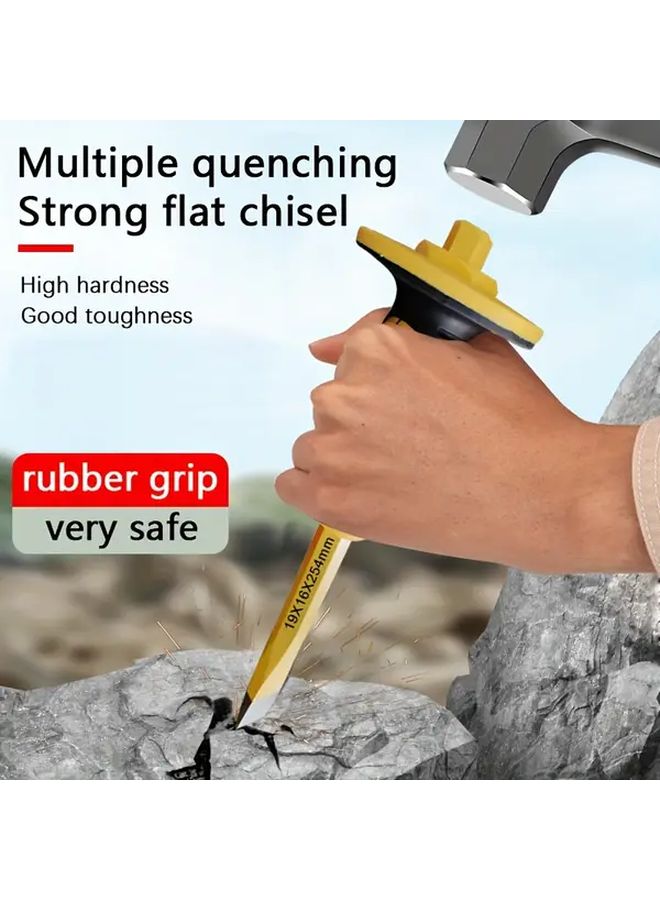 1PC305 Pointed Masonry Chisel High Carbon Steel Wear Resistant For Cement Walls Stones - Image 2