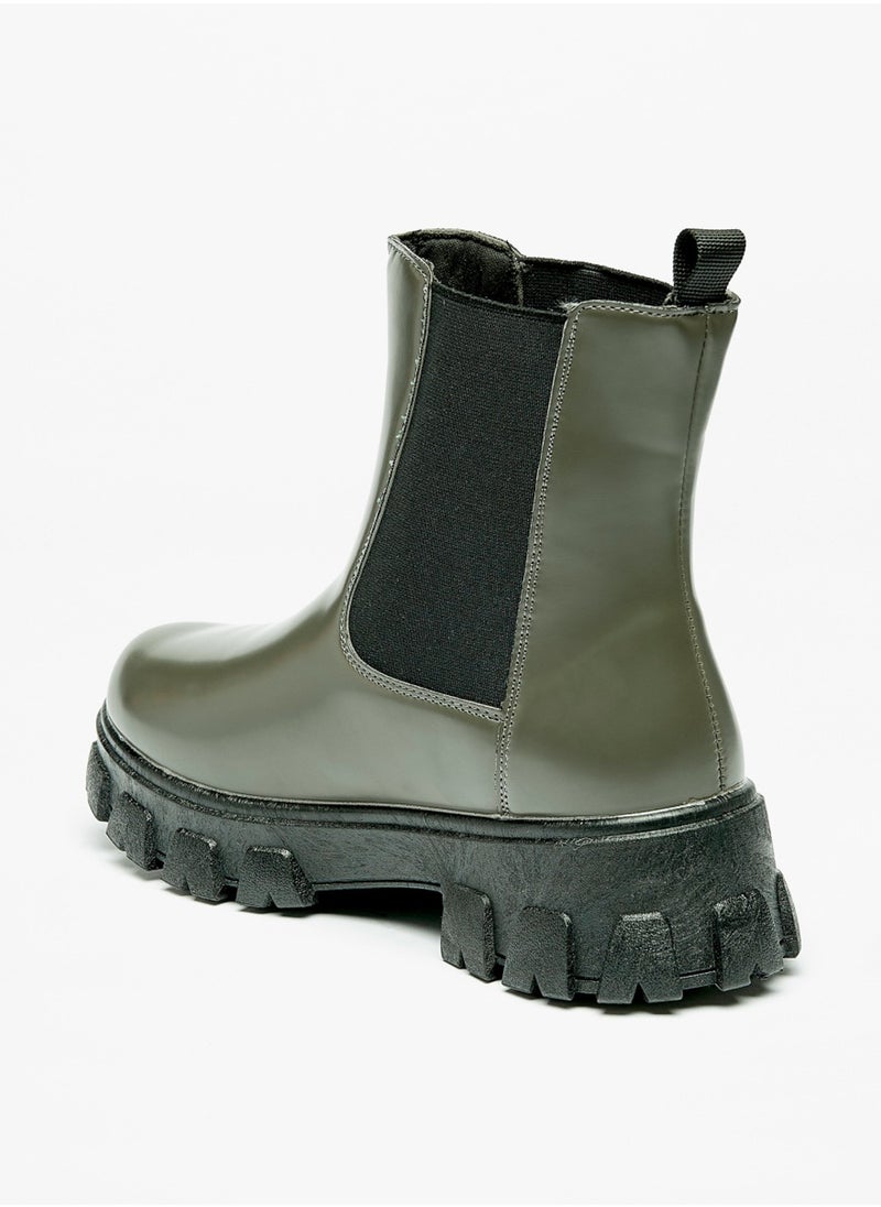 Flora Bella By Shoexpress - Womens Solid Slip On Chelsea Boots With Pull Tab By Shoexpress - Image 1