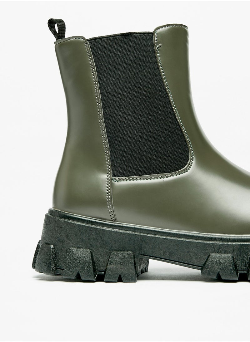 Flora Bella By Shoexpress - Womens Solid Slip On Chelsea Boots With Pull Tab By Shoexpress - Image 1