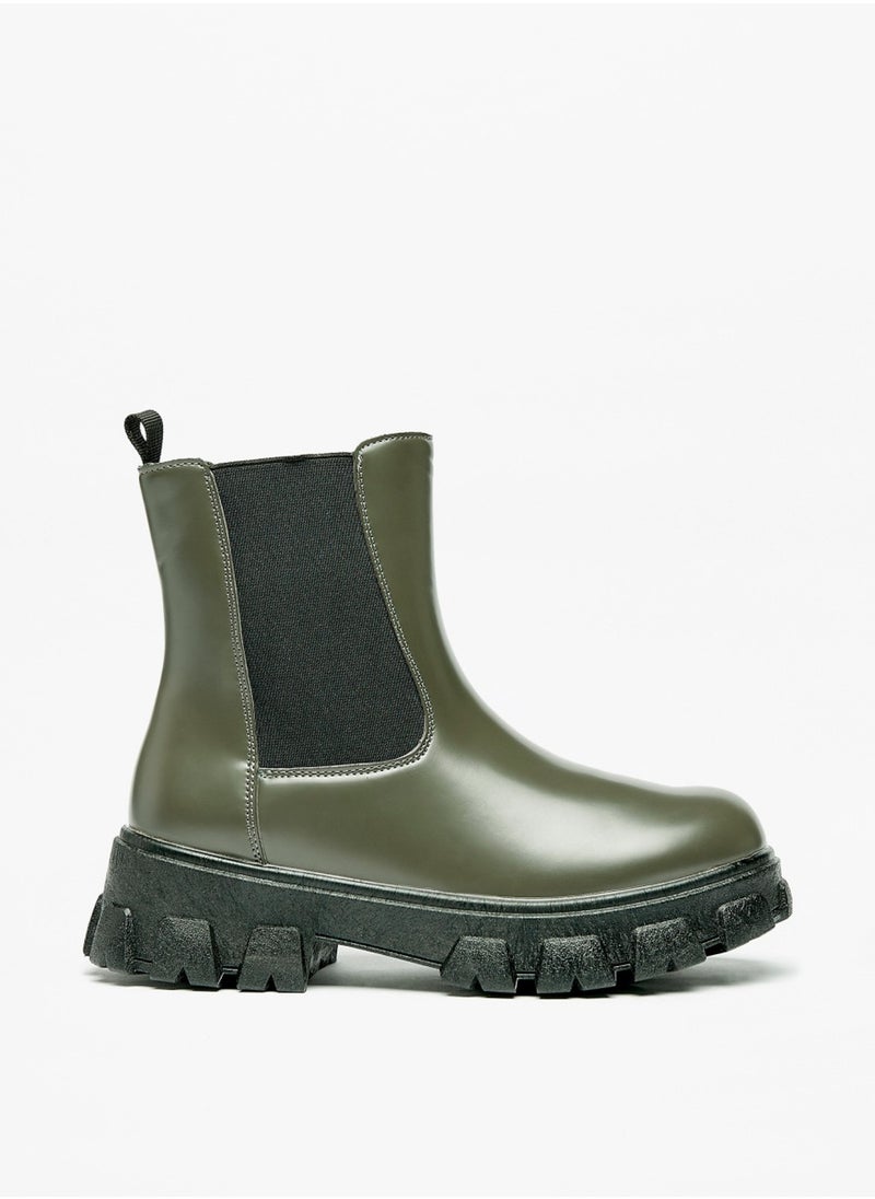 Flora Bella By Shoexpress - Womens Solid Slip On Chelsea Boots With Pull Tab By Shoexpress - Image 1