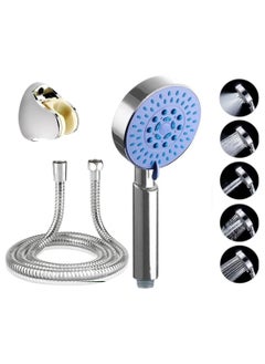 Rubik Shower Head with 1.5M Shower Hose 5 Spray Modes Universal Handheld Shower Set for Adults Children Pets Home and Gym Use (1.5 Meter)  - Image 1