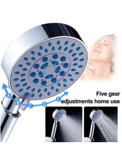 Rubik Shower Head with 1.5M Shower Hose 5 Spray Modes Universal Handheld Shower Set for Adults Children Pets Home and Gym Use (1.5 Meter)  - Image 3