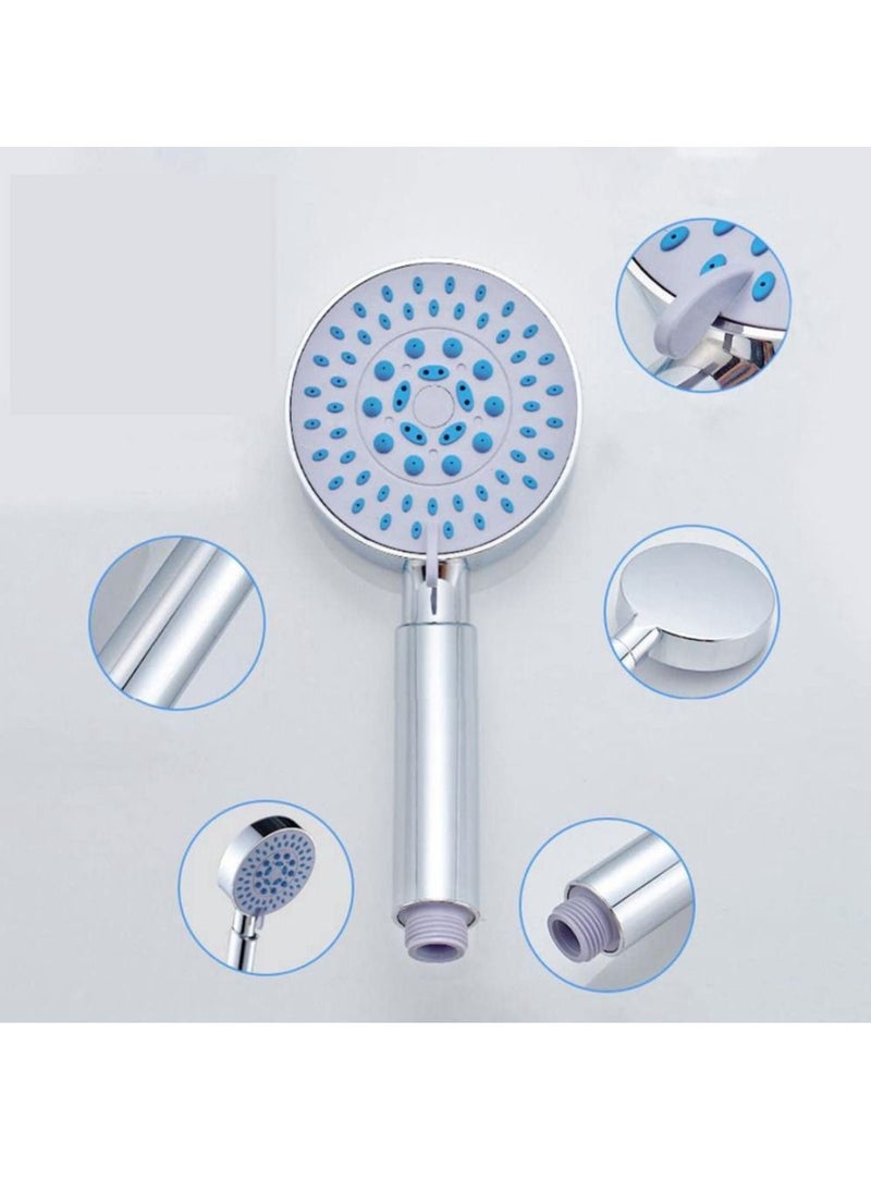 Shower Head with 1.5M Shower Hose 5 Spray Modes Universal Handheld Shower Set for Adults Children Pets Home and Gym Use (1.5 Meter)