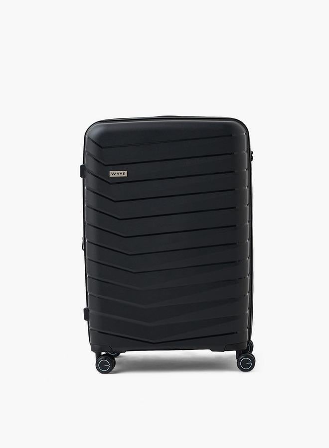 Wave Textured Hardcase Trolley Bag With Retractable Handle - Set Of 3 - Image 4