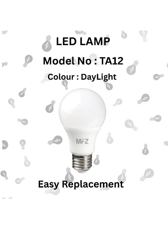 MFZ LED Lamp 12W | 6500K Cool Daylight | 960 Lumens | AC 220-240V | 50/60Hz | 80 lm/W Energy Efficient Bulb - Image 5