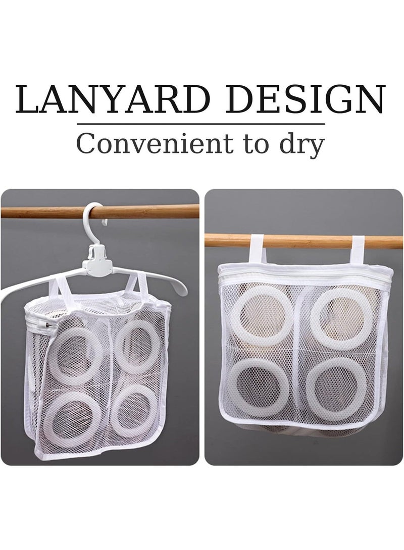Shoe Wash Bag Mesh Shoe Laundry Reusable Bag Shoes Wash Bags with Zips for Sneaker Trainers Football Boot Socks Bras Travelling - Image 4