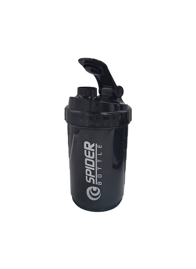 Generic Three Layers Protein Powder Shake Exercise Bottle 500ml black  - Image 2