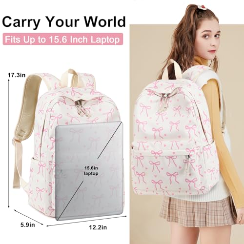 LOIDOU Backpack for Teen Girls Middle-School Primary Elementary Bookbags 17inch Kids Backpack Women laptop Backpack Lightweight Casual Daypack - Image 2