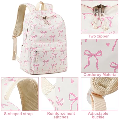 LOIDOU Backpack for Teen Girls Middle-School Primary Elementary Bookbags 17inch Kids Backpack Women laptop Backpack Lightweight Casual Daypack - Image 4