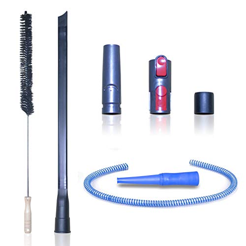 VACEXT Dryer Vent Cleaner Kit & Refrigerator Condenser Coil Brush-Dryer Lint Brush Vent Trap Cleaner-Vacuum Attachment for Small Crevice-Dryer Cleaner Brush - Image 1