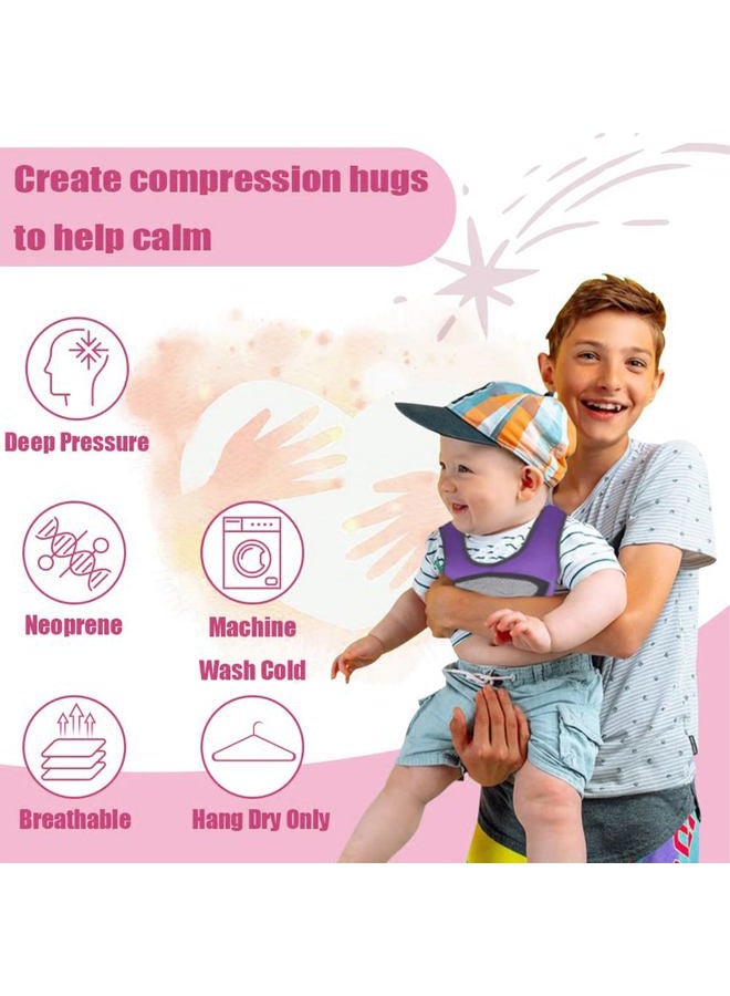 oboist Compression Vest for Kids-Rainbow, Weighted Vest for Kids Including 6 Removable Weights, (Small, Ages 2 to 5) - Image 4
