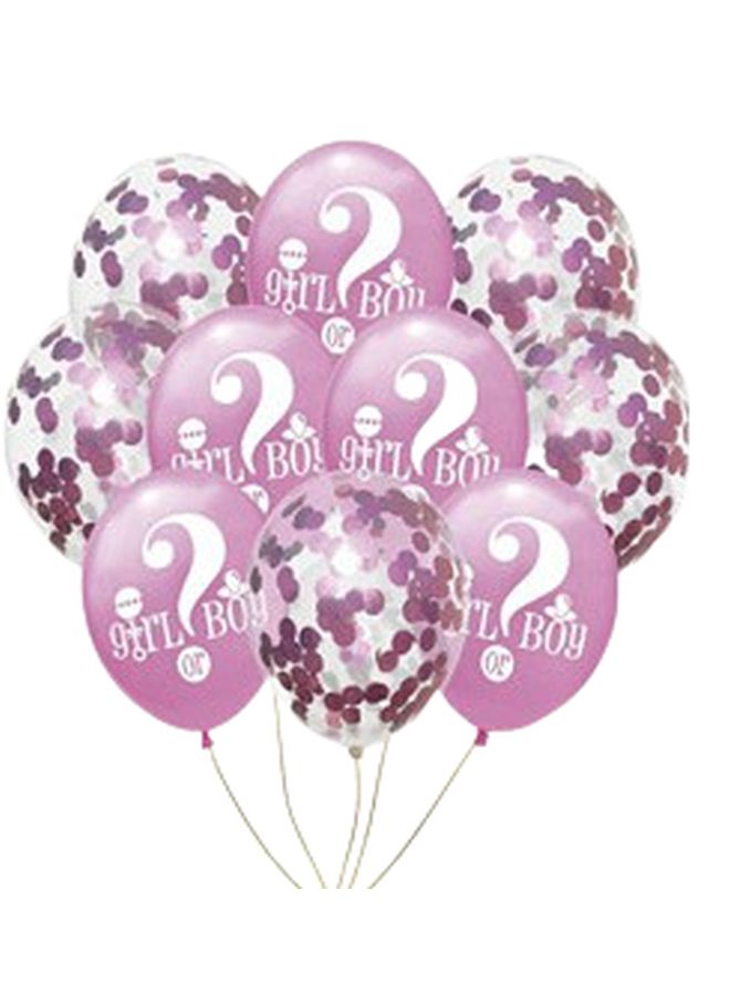NIBEMINENT 10-Piece Gender Reveal Baby Shower Balloons 12inch - Image 1