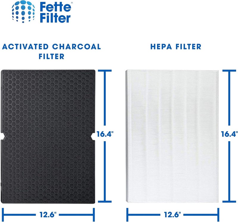 Fette Filter - Replacement Filter Compatible with Winix 116130 Filter H for Winix Air Purifier Model # 5500-2 & AM80. Combo pack. - Image 4