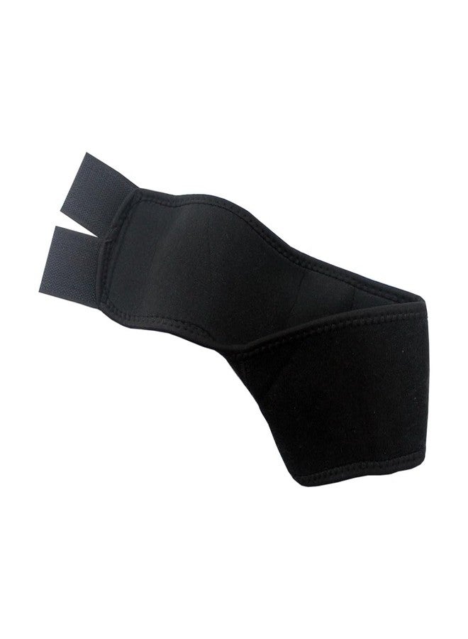 ZETO Unisex Ankle Protection Guard, Premium Compression Brace For Injuries, Aids in Pain Relief and Recovery. Neoprene Black Ankle Bands - One Piece, Free Size - Image 1