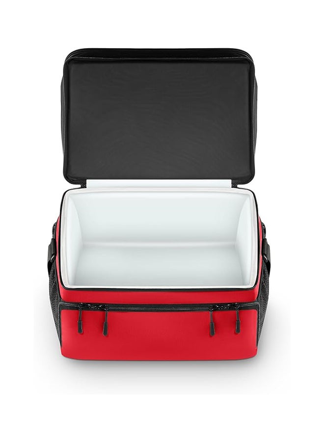 TANK حقيبة حرارية معزولة 30 لتر، أحمر وأسود - Image 3