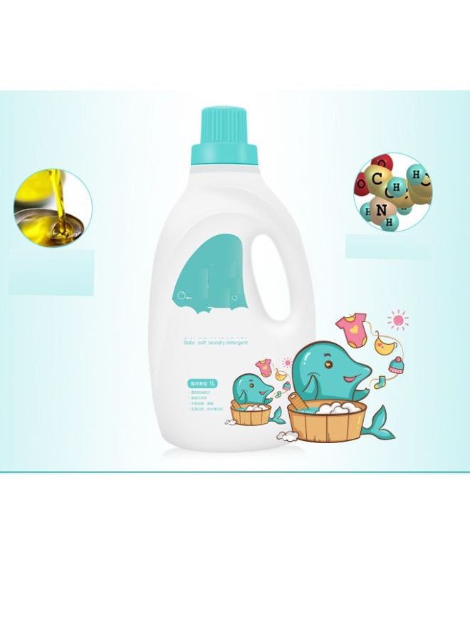 TEN-M JOURNEY 1L Delicate Laundry Detergent for Baby Mild Amino Acid Gently Cleans Eliminates Stains Ideal for Baby Cloths Towels  - Image 1