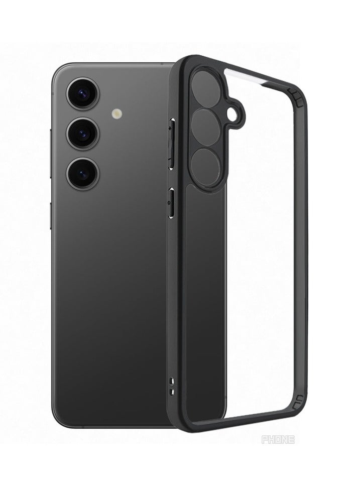 Case Cover Shockproof Hard PC Back Soft TPU Frame Anti-yellowing Slim Protective Cover Compatible with Samsung Galaxy S25 Plus  (Clear) - Image 1