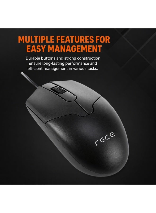 Meetion USB Wired Mouse M360 USB interface. Plug and play High-precision optical mouse Symmetrical & Ergonomic design - Image 4
