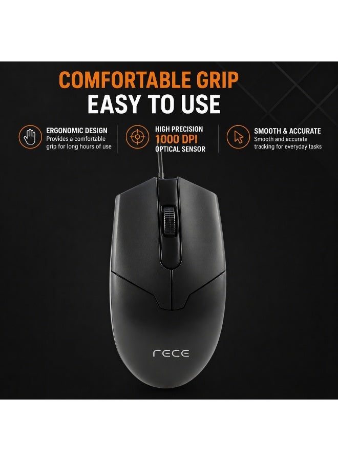 Meetion USB Wired Mouse M360 USB interface. Plug and play High-precision optical mouse Symmetrical & Ergonomic design - Image 5