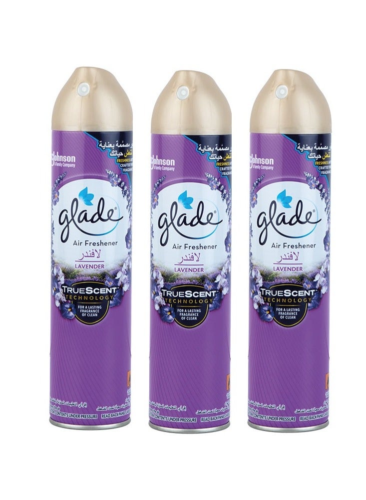 Glade Lavender Air Freshener Spray, 300ml 3pcs - Image 1