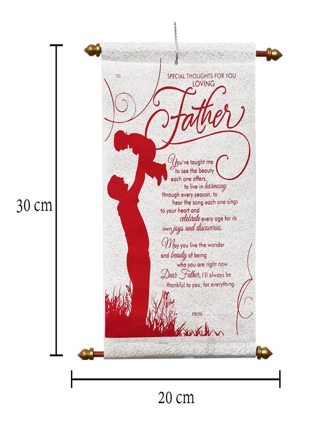 Natali Scroll Card For Father - Red - Image 3