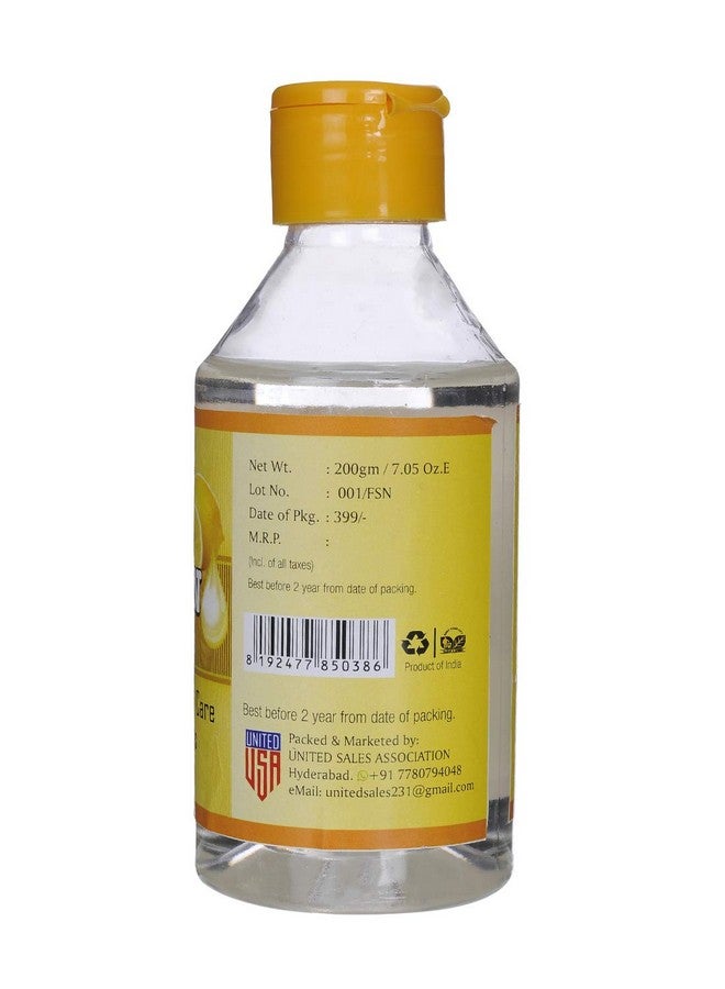 Unitedlys ® Lemon Glycerine Liquid For Skin 200 Gm | 100% Pure Glycerine For Face, Skin & Hair Beauty Care | Nourishes, Cleanses, Moisturizes & Prevents Wrinkles | Reduces Acne, Dandruff & Split Ends - Image 4