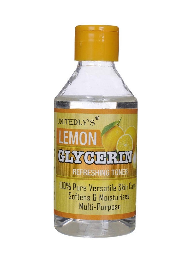 Unitedlys ® Lemon Glycerine Liquid For Skin 200 Gm | 100% Pure Glycerine For Face, Skin & Hair Beauty Care | Nourishes, Cleanses, Moisturizes & Prevents Wrinkles | Reduces Acne, Dandruff & Split Ends - Image 2