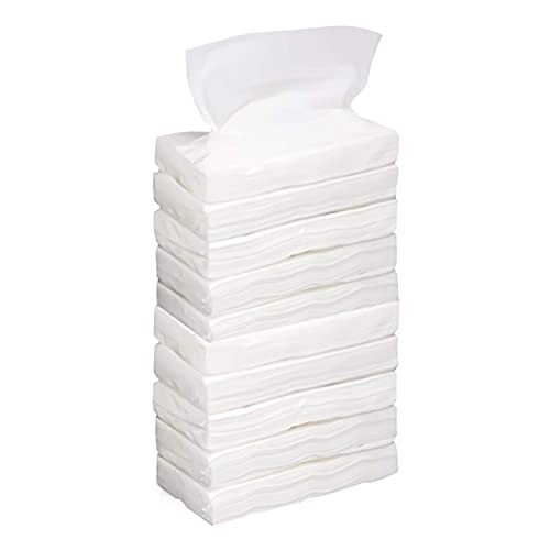 Automaze 100 Pulls Each 2 Ply M-Fold Soft Tissue Paper for Refilling Tissue Boxes (Pack of 10) - Image 1