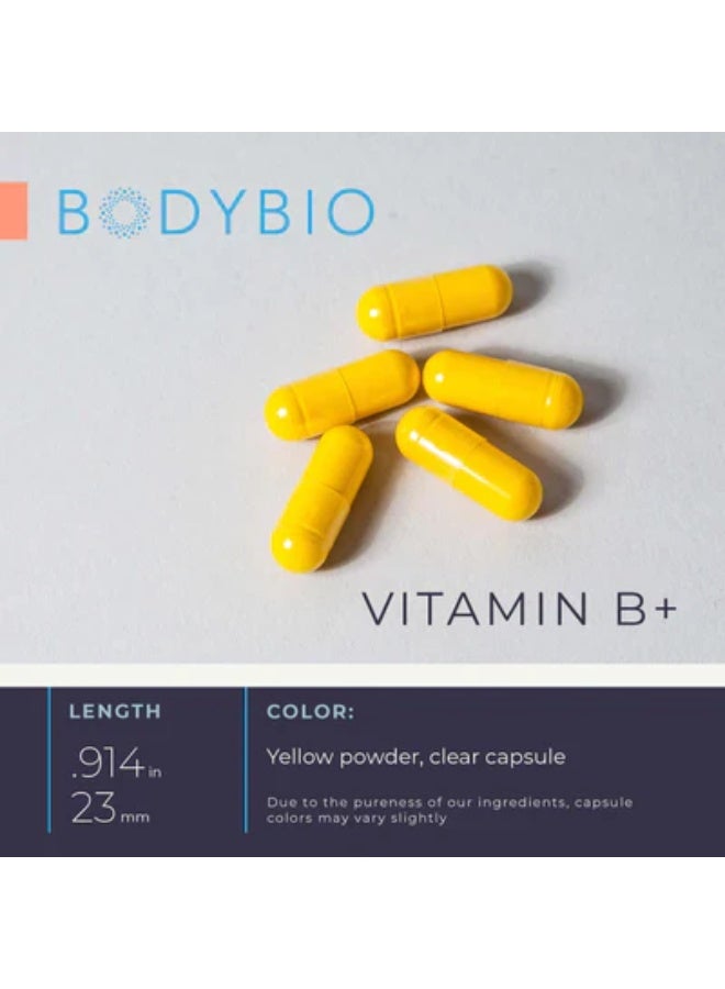 BodyBio Vitamin B+ 90caps -BodyBio - Image 4