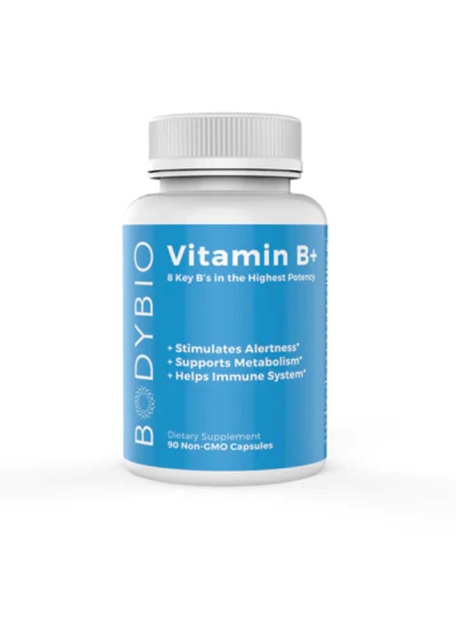 BodyBio Vitamin B+ 90caps -BodyBio - Image 1