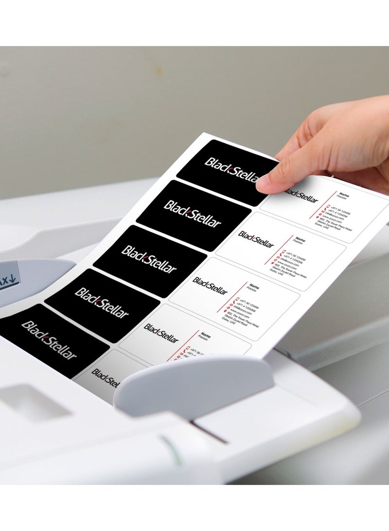 firstnock White Card stock 300GSM A4 50 Sheets Art Matt Paper Card Stock Thick Paper Flyers, Art Prints, Educational Materials, Invitations, DIY Projects Card Paper Blank White Cards - Image 2