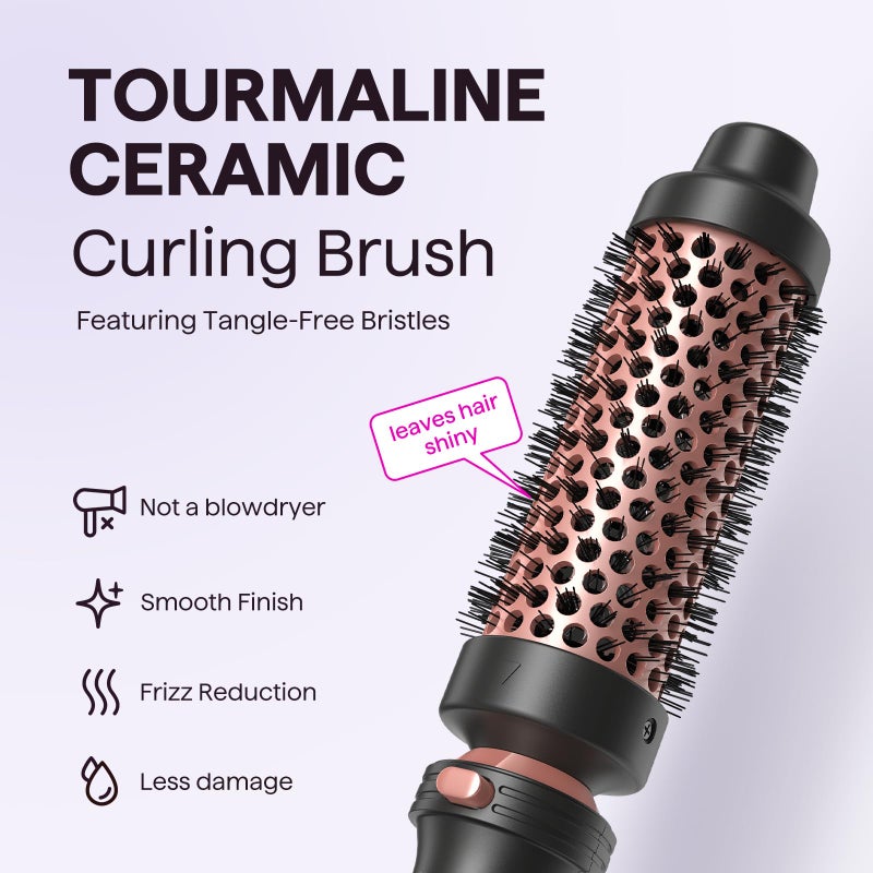 Wavytalk 5 in 1 Curling Wand Set, Multi Curl, Curling Wand Set with Thermal Brush and 4 Interchangeable Ceramic Curling Wand(0.5”-1.25”), Instant Heat Up Wand Curling Iron (Rose Gold) - Image 5