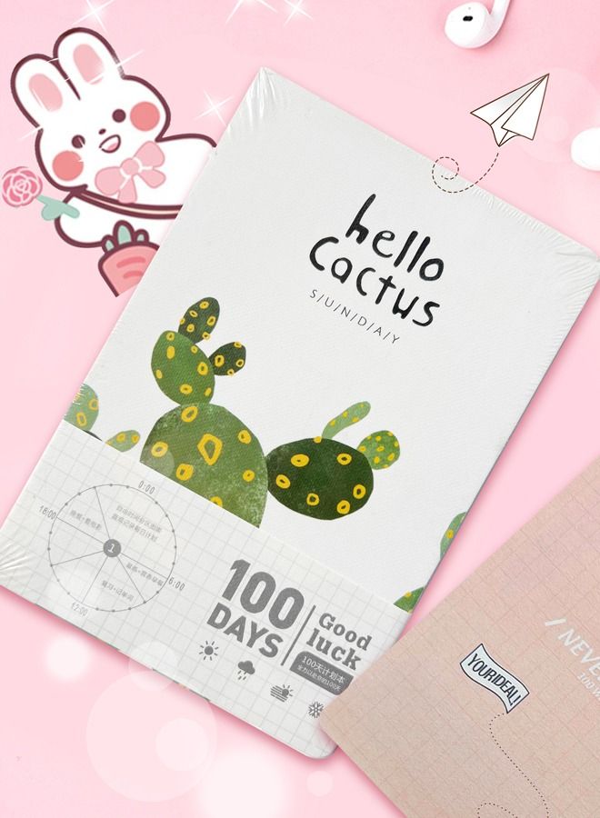 XIANGYU High Quality Cactus Cover Interior 128 Page Notebook  - Image 1