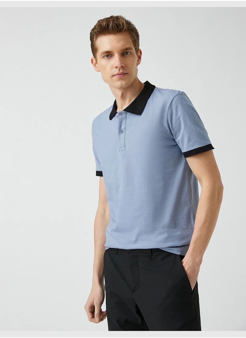 KOTON Basic Polo Neck T-Shirt