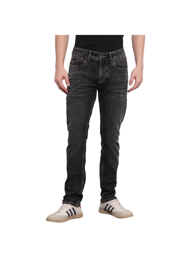 Being Human Mens Grey Tone Slim Fit Denims
