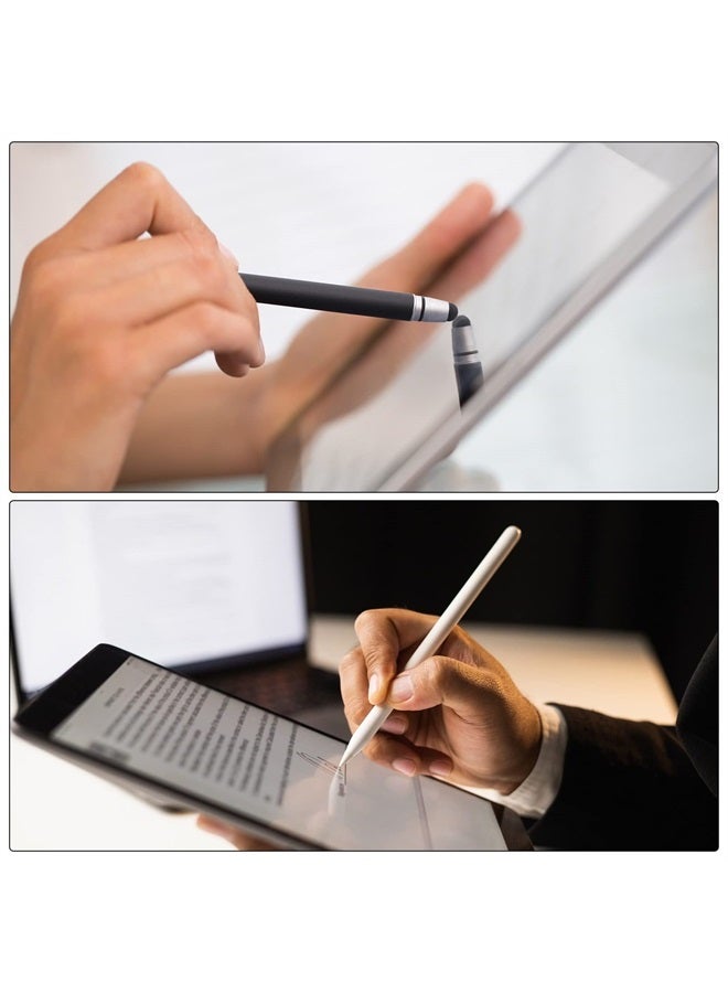 MECCANIXITY 3pcs Stylus Pens for Touch Screens Dual Rubber Tips Capacitive Stylus Universal Tablet Pen Sensitivity Precision, Purple