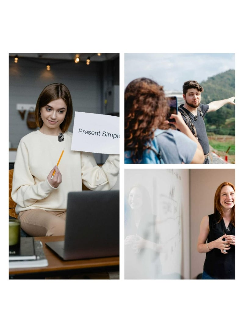 Wireless Lavalier Microphone for TikTok & Video Recording – Noise-Canceling Clip-On Mic for iPhone, Android, Cameras, and More – Perfect for Content Creators - Image 3