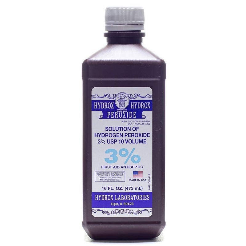 McKesson Hydrox Hydrogen Peroxide 3%, 16 oz - Image 2