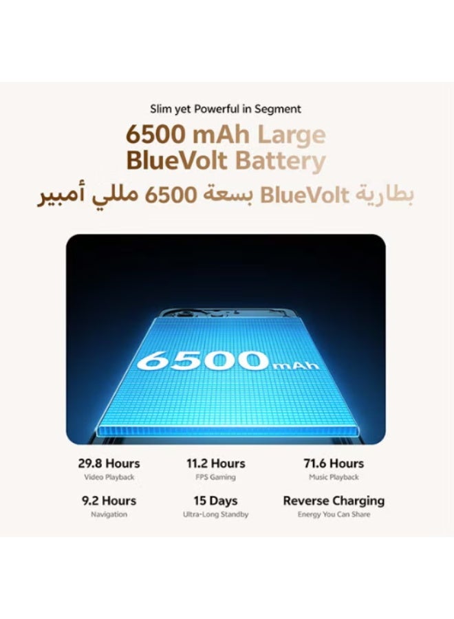 فيفو Y05 4G AI Dual SIM Black 4GB RAM 128GB With Exclusive Wired Earphones and Vivo Phone Holder And Protective Case And Charger In Box  - Middle East Version - Image 5